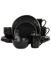Elama Modern 16pc Stoneware Dinnerware Set