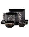 Elama Naina 16pc Double Bowl Stoneware Dinnerware Set