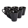 Elama Paul 6pc Stoneware Mug Set In Black