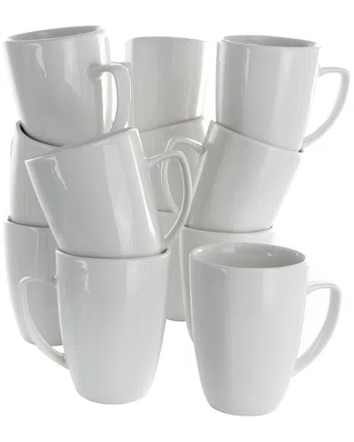 Elama Riley 12pc Porcelain Mug Set