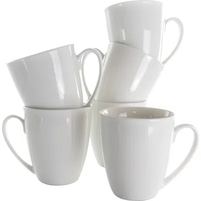 ELAMA ELAMA ROSALES 6 PIECE 12 OUNCE PORCELAIN MUG SET