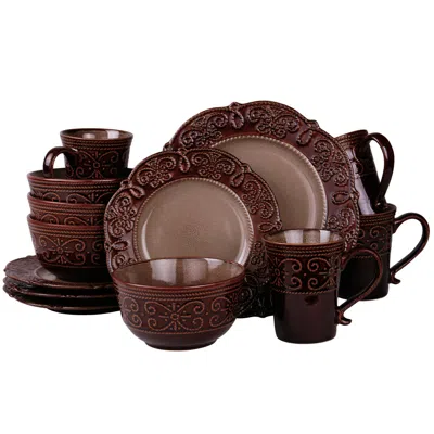 Elama 's Salia 16 Piece Stoneware Dinnerware Set
