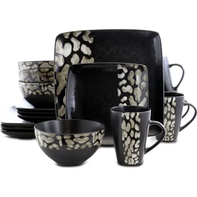 ELAMA ELAMA SAVANNAH 16 PIECE STONEWARE DINNERWARE SET