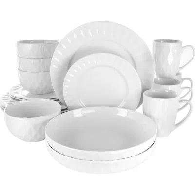 ELAMA ELAMA SIENNA 18 PIECE PORCELAIN DINNERWARE SET