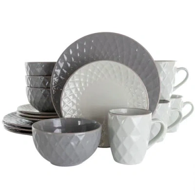 ELAMA ELAMA TAHITIAN DIAMOND 16 PIECE STONEWARE DINNERWARE SET