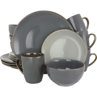 ELAMA ELAMA TAHITIAN GRAND 16 PIECE STONEWARE DINNERWARE SET