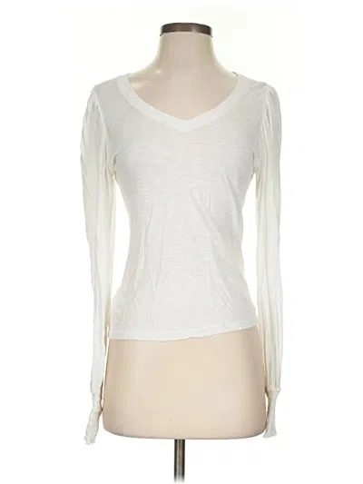 Pre-owned Elan 3/4 Sleeve T-shirt In Ivory