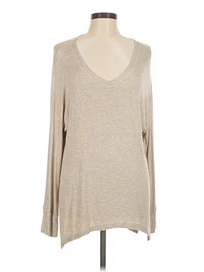 Pre-owned Elan 3/4 Sleeve T-shirt In Tan