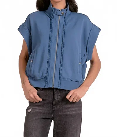 Elan Ainsley Zip-up Sweatshirt In Blue