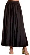 Elan Aline Midi Skirt In Black