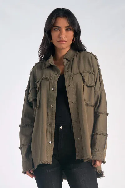 Elan All You Need Is Love Jacket In Green