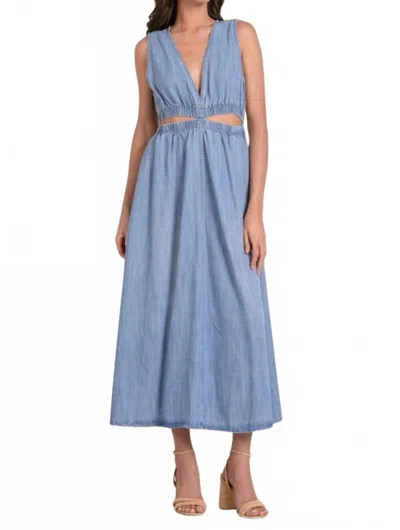 Elan Amara Maxi Dress In Blue