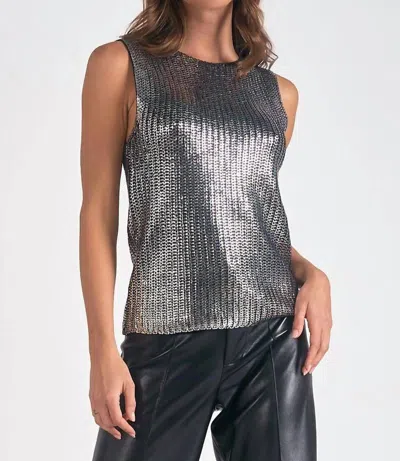 Elan Amelia Top In Silver