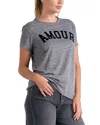 Elan Amour Tee In Grey Amour
