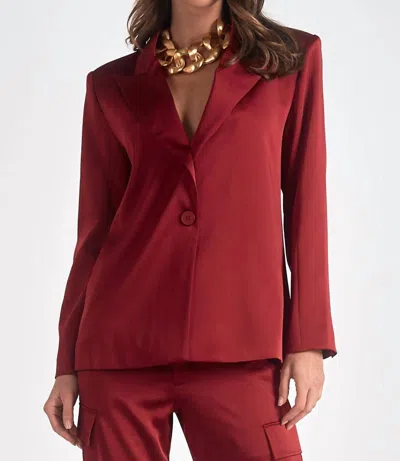 Elan Analese Blazer In Maroon