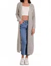 Elan Annie Cardigan In Grey In Gray
