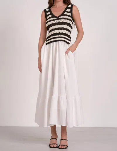 ELAN ARI KNIT DRESS IN STRIPED