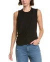 Elan Balloon Sleeve Blouse In Black