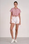 Elan Basic Pull-on Short In White In White
