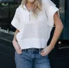 Elan Big Collar Sweater In White