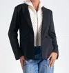 Elan Womens Collar Polyester One-button Blazer In Multi