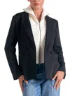 Elan Womens Collar Polyester One-button Blazer In Multi