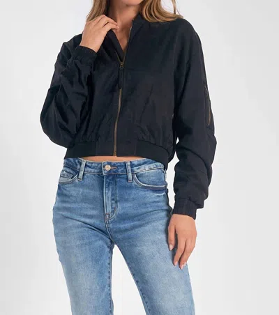 Elan Bomber Jacket In Black