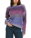 Elan Kimberly Space Dye Sweater In Multi - Blue In Blue