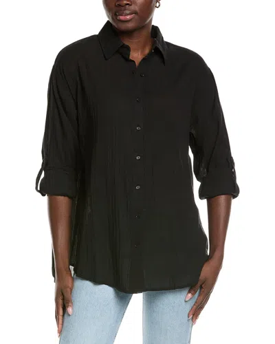 Elan Button-down Top In Black