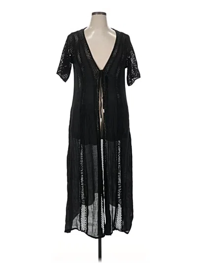 Pre-owned Elan Cardigan Sweater In Black