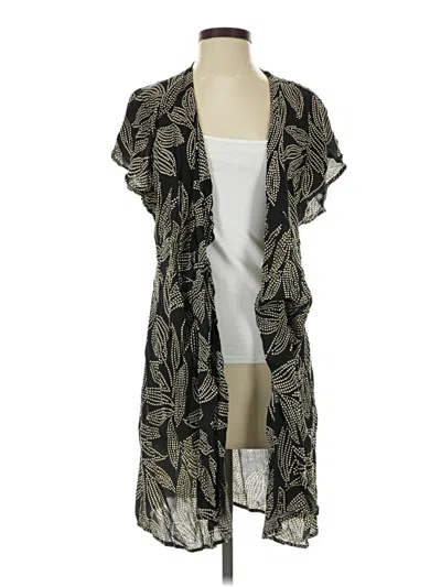 Pre-owned Elan Cardigan Sweater In Black