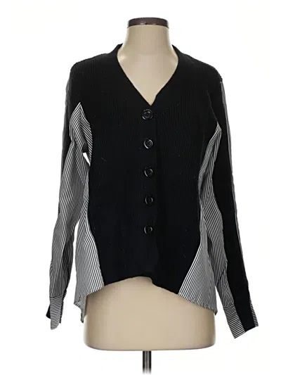 Pre-owned Elan Cardigan Sweater In Black