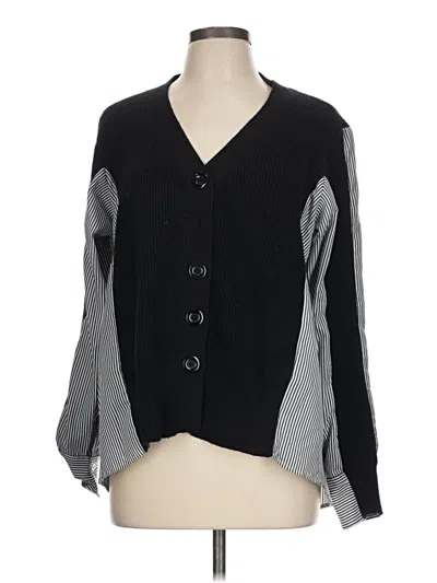 Pre-owned Elan Cardigan Sweater In Black