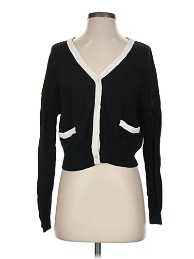 Pre-owned Elan Cardigan Sweater In Black