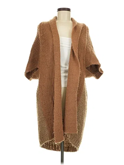 Pre-owned Elan Cardigan Sweater In Brown
