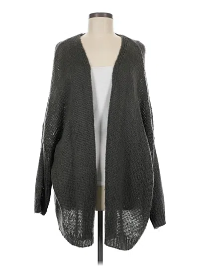 Pre-owned Elan Cardigan Sweater In Gray