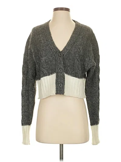 Pre-owned Elan Cardigan Sweater In Gray