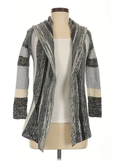 Pre-owned Elan Cardigan Sweater In Gray