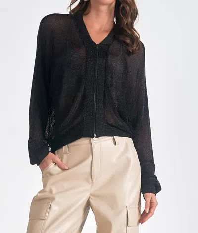 Elan Cardigan Sweater In Black