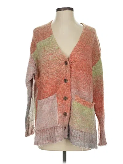 Pre-owned Elan Cardigan Sweater In Orange