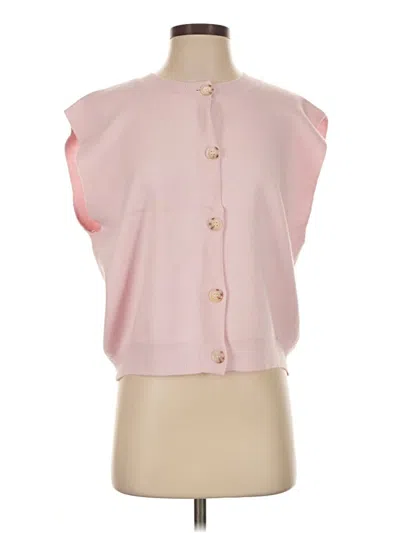 Pre-owned Elan Cardigan Sweater In Pink