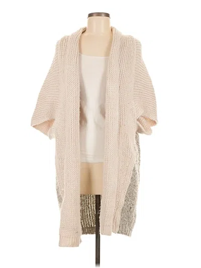 Pre-owned Elan Cardigan Sweater In Tan