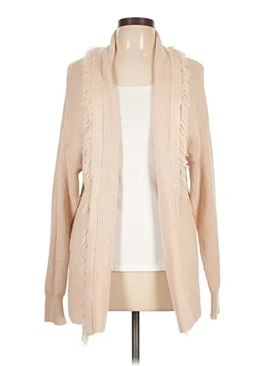 Pre-owned Elan Cardigan Sweater In Tan