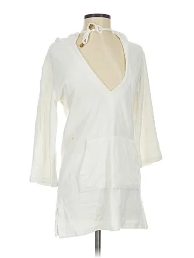 Pre-owned Elan Cardigan Sweater In White