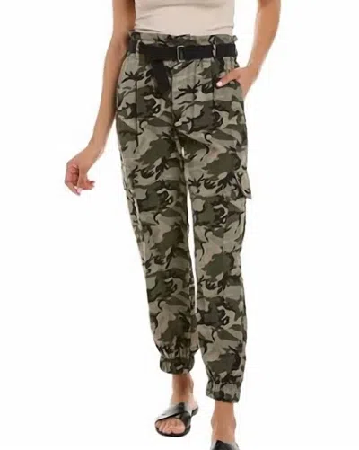 Elan Cargo Jogger Pants In Camo In Multi