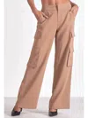 Elan Cargo Pants In Tan In Multi