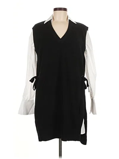 Pre-owned Elan Casual Dress In Black
