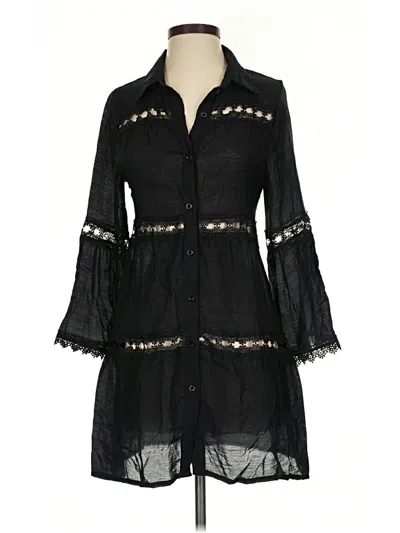 Pre-owned Elan Casual Dress In Black