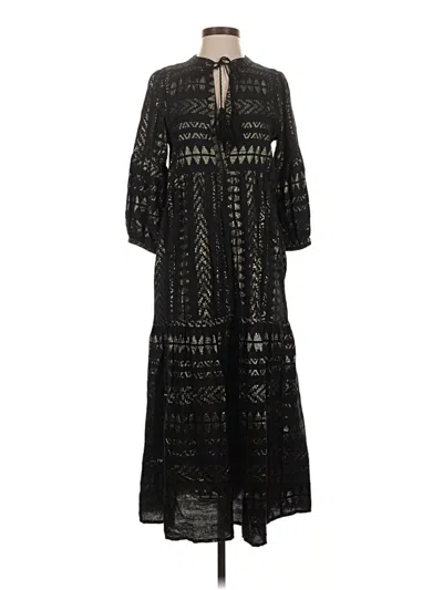 Pre-owned Elan Casual Dress In Black