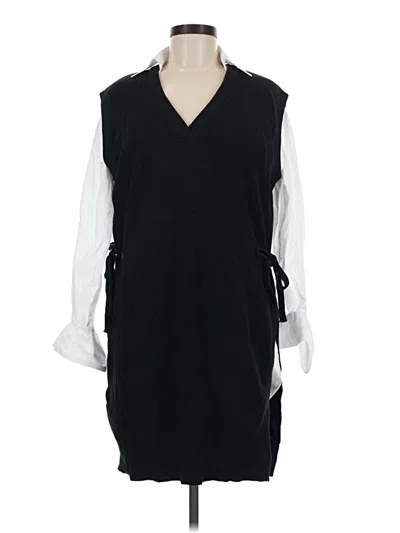 Pre-owned Elan Casual Dress In Black